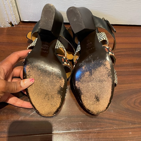 Aerin Printed Boho Carlita Block Heel Sandal Size 10M - Picture 7 of 7